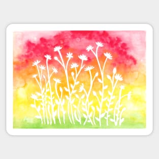 Flowers & Weeds 2 ~ Watercolor Painting Sticker